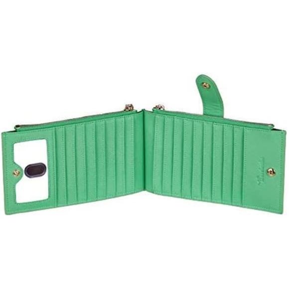 Womens Wallet RFID Blocking Bifold Multi Card Case Wallet with Zipper Pocket - Picture 4 of 5